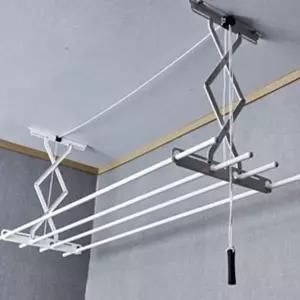 자바라 건조대 베란다 실내 튼튼한 빨래 건조대 가정용 4단 이동식 건조봉 천정형 표준형 아파트 높이 일자
