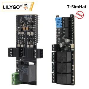 LILYGO T-SimHat CAN RS485 1/3-Way 릴레이 DHT11 INA219 QMI8658 확장 보드 T-SIM7000/A7670/A7608 시