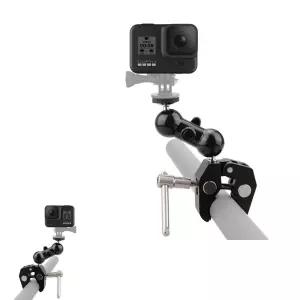 굿테라 카메라 액션캠 조명 클램프 고프로 슈퍼 집게 플래시 홈캠 마운트 호환 거치대 휴대폰