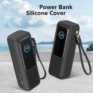 스마트 기상 Anker Zolo 25000mAh 165W 보조베터리 용 실리콘 케이스 휴대용 충전기 보호 여행용 운반 TF/S