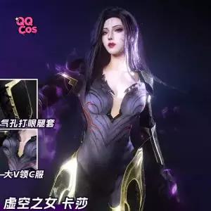 호환  LOL 카이사 빈티지 스킨 코스프레 의상 할로윈 카니발 파티 크리스마스 역할극 의상