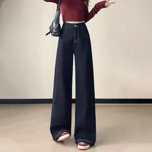 봄신상 여성 와이드청바지 스판생지데님 통바지 키작녀 토보샵