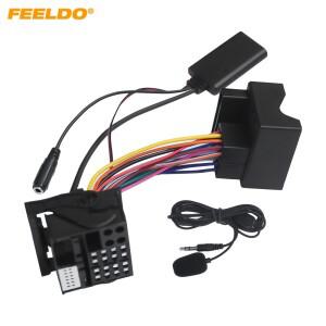 FEELDO Car 5.0 Bluetooth 모듈 Audi A4/B7/TTs/TT/A8/R8/A3 용 AUX-in 오디오 MP3 음악 어댑터 마이크가있
