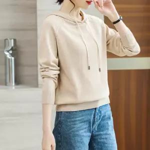 스트레인지 여성용 가을 봄 엄마옷 키작 티 세련된 중년 데일리룩 후드 40대 KUK3