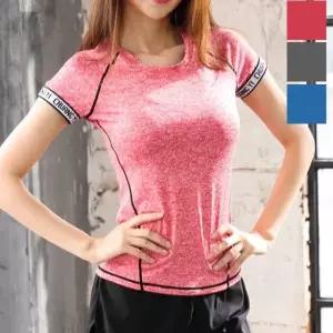 요가티 여자반팔티레쉬가드요가복 상의 KJN-S60 1개 [f16C966]