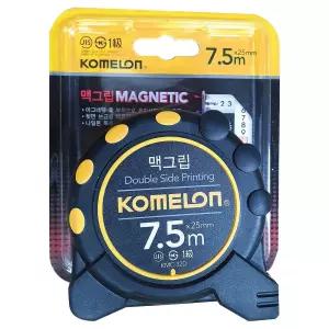 현이몰 코메론 맥그립 자석줄자(7.5M) KMC-32D 양면눈금 고정 측정도구 측정줄자 맥그립줄자