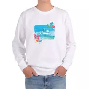 [셀러에이드]기모맨투맨 헬로우썸머 불가사리 조개 디자인