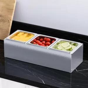 미니 반찬냉장고 토핑냉장고 뚜껑 뷔페 소형 바트