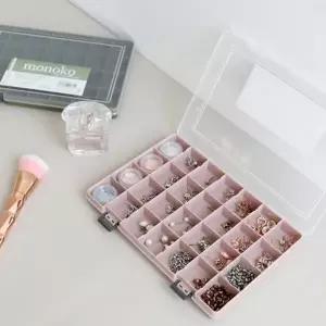 플라스틱 소품 정리함 멀티 다용도 정리함 투명 수납함 칸막이 분할