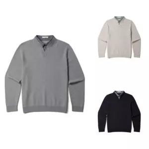 올젠 셔츠 레이어드 리드 스웨터 ZBG1ER1203 국내매장판 1663968