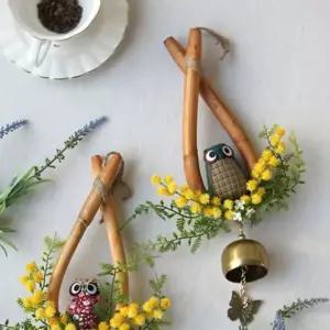 액운을 막고 복을 부르는 소뚜레 부엉이 도어벨 ver2