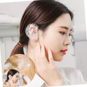 일회용 이어캡 헤어캡 100매 가정용 업소용 헤어비닐캡