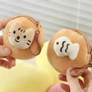 귀여운 미니 물고기 고양이 파우치 동전지갑