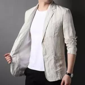 린넨블레이저 남자 코튼 여름 간절기 마이 캐주얼 정장 B9
