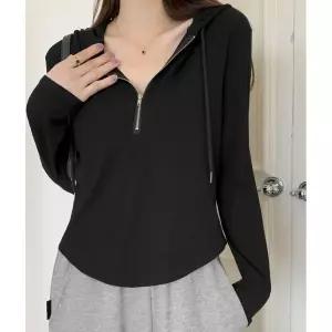 후드티 티셔츠 맨투맨 여성 데일리 반집업 UC 0032