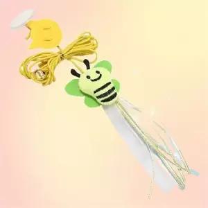 고양이장난감 고양이 사냥 장난감 움직이는 낚시대 놀이용 털잠자리