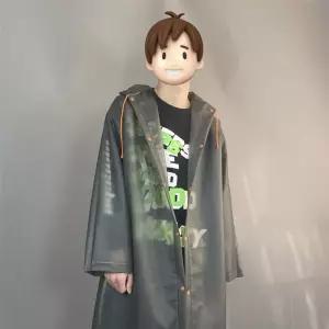 롱 코트형 반투명 우비 레이코트 판초우의 성인 작업복 등록 골프 여행비옷 여성 등산