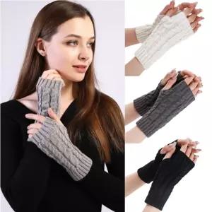 하프암워머 여성 4컬러 꽈배기 패턴 겨울 따뜻한 핸드워머 손토시