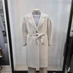 쉬즈미스 울 벨티드 싱글 핸드메이드 하객룩 오피스 코트 P442030