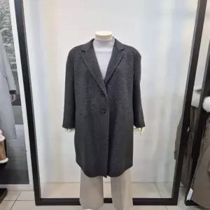 쉬즈미스 울 모직 체크 싱글 핸드메이드 코트 하객룩 결혼식 P442210