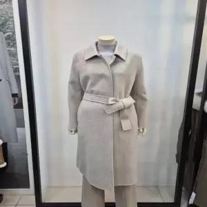 쉬즈미스 울혼방핸드메이드 맥코트 하객룩 결혼식코트 P441010