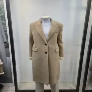 쉬즈미스 싱글핸드메이드코트 울혼방롱코트 하객룩 결혼식 P441100