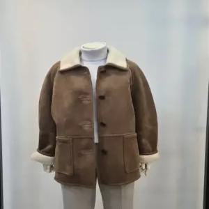 쉬즈미스 인조무스탕 오버핏스웨이드자켓 퍼카라 페이크 P442010