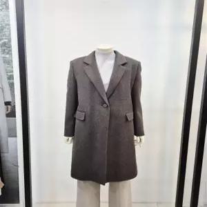 쉬즈미스 모직 혼방 싱글 핸드메이드 코트 P442180