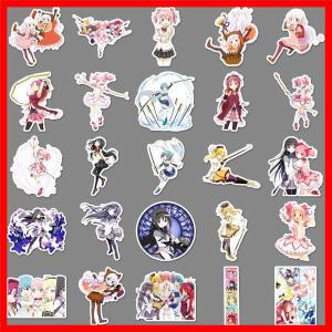50PCS Puella Magi Madoka 애니메이션 스티커 만화 데칼 DIY 오토바이 수하물 기타 스케이트 보드 재미 있
