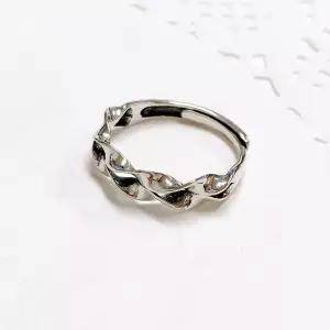 매혹적인 프리사이즈 프리사이즈반지 순은반지 투라인스크류 925실버