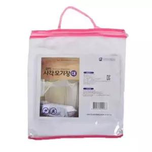 [생활] 사각 모기장 대형 침대 캐노피 천장