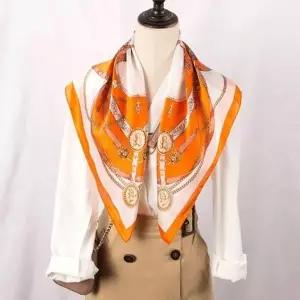 봄 가을 마름모 실크 스카프 18 종 여성 쁘띠 롱스카프 봄스카프 정장 머플러