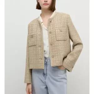 [롯데백화점]쉬즈미스 글리터 트위드 크롭 자켓 SWWJKP32070