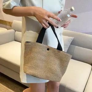 작은 예쁜 해변가 가방 코디 라탄 보세 토트백 패션 eHo2+7jnr