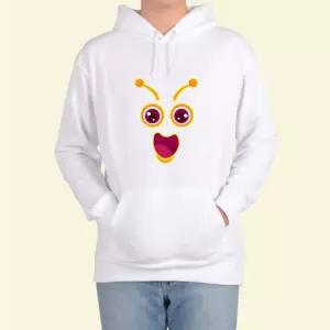 후드티 남여공용 도깨비 귀여운 뿔 주황 맞춤 무서워 디자인