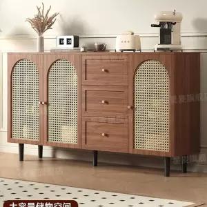 안방 코너 라탄 슬림형 서랍장 원목 낮은 주방 유리 수납장