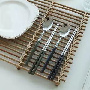 도시락수저 유니크 스텐 수저세트 숟가락 젓가락 식기 선물 1P