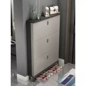 현관 신발장 초슬림 수납장 얇은 원목 캐비닛 가정용 사무용 슈즈랙