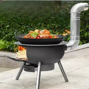 드럼통 화목난로 야외 가스통 난로 마당 화로 화로대 주택 연통 불멍 숯불 캠핑