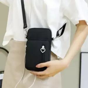 ( )폰 핸드 가방 휴대 백 3단 크로스 가벼운 여성 퍼플