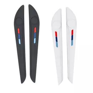 자동차 문짝 측면 보호대 범퍼 백미러 충돌 방지 스트립 스크래치 스티커 세트당 2 개