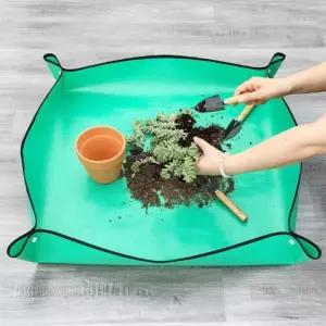 화분 분갈이 매트 66x66cm 방수 원예용 홈가드닝 김장 모래놀이 M50549