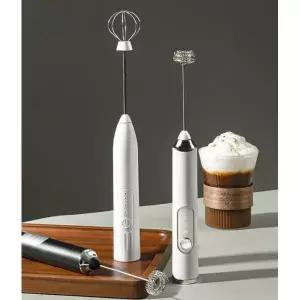 무선 휘핑기 생크림 제빵용 카페용 거품기 충전식 휴대용 레벨 1 싱글 헤드 다이아몬드