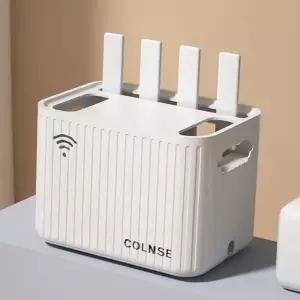 셋톱박스 정리함 플라스틱 와이파이 케이블 공유기 정리함 수납함 다용도 거실 데스크탑 사무실 콘센트