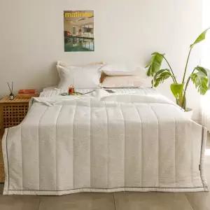 리빙밸류 루아 시어서커 침대패드 SS사이즈 1장 침구 흡습성 여름 위생적 통기성 시원