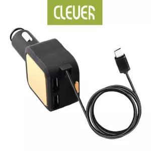 클레버700 C타입 릴케이블 4.8A 고속 차량충전기 폰충전기 핸드 휴대 스마트 자동차 용충전기 충전기