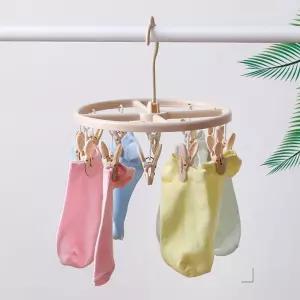 360도 회전 12클립 빨래 집게 걸이 행거 건조대 Ria4+9yGM