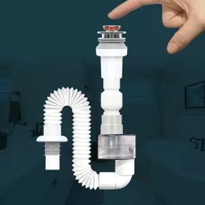 Z팝업아이트랩 일체형 원터치 세면기 배수관 구트랩 세면대 폽업 부속