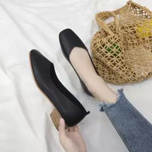 여성 3컬러 3cm굽 펌프스 쓰미 단정한 로우 구두 데일리 베이직