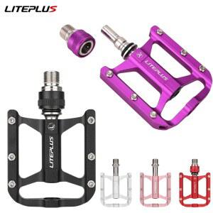 라이트플러스 MTB/로드 바이크 페달 3베어링 알루미늄 합금 퀵 릴리즈 시스템 (논슬립 듀얼 사이드 디자인) 밀폐형 베어링